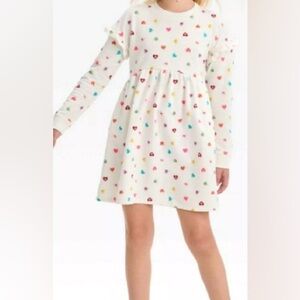 Cat & Jack Multicolor Heart Print Kids Dress
